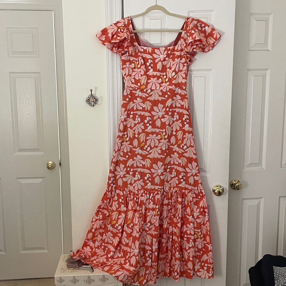 Sachin + Babi Orange Floral Dress
